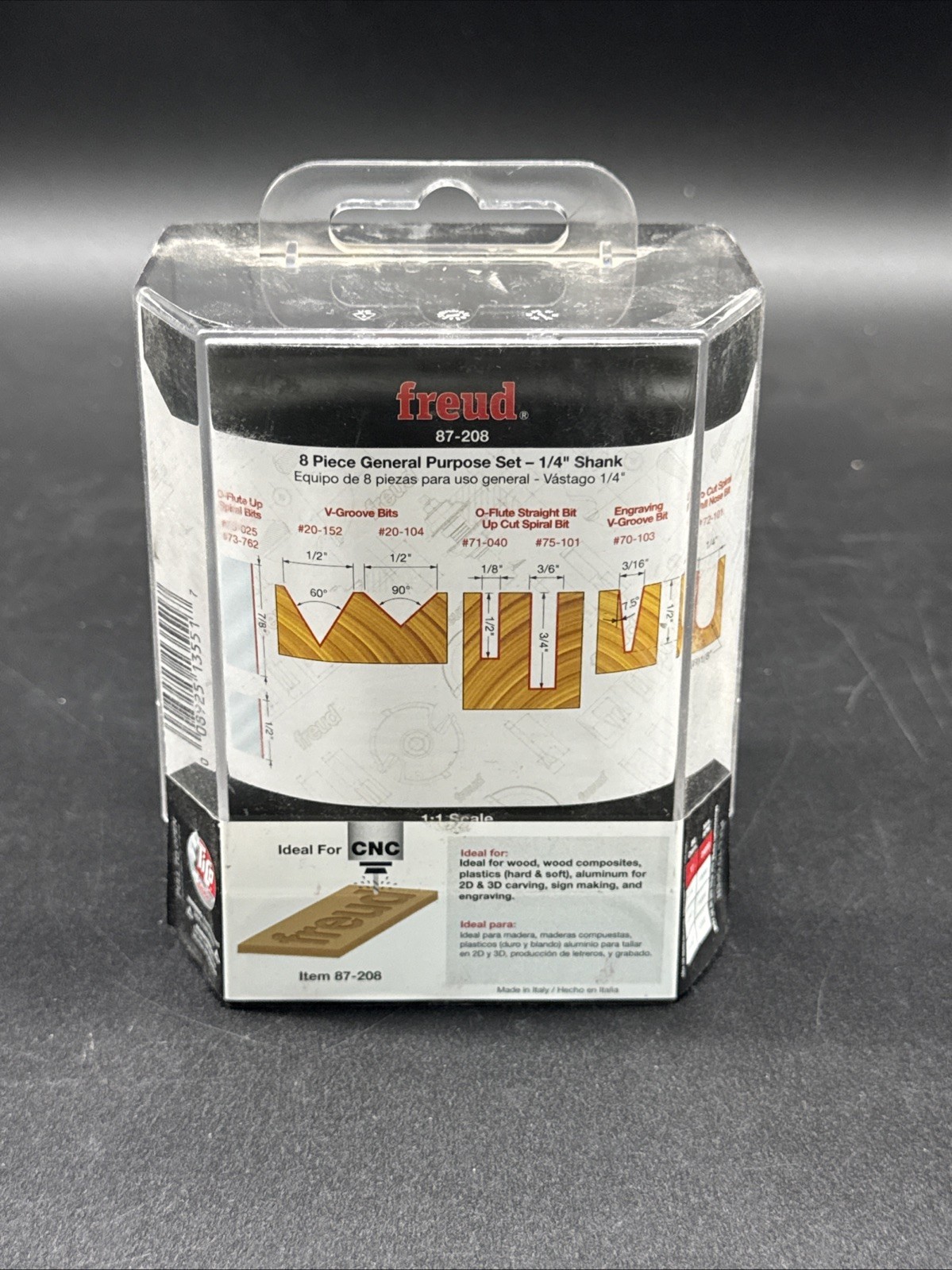 Freud 87-208 8 Piece CNC Router Bit General Purpose Set gallery