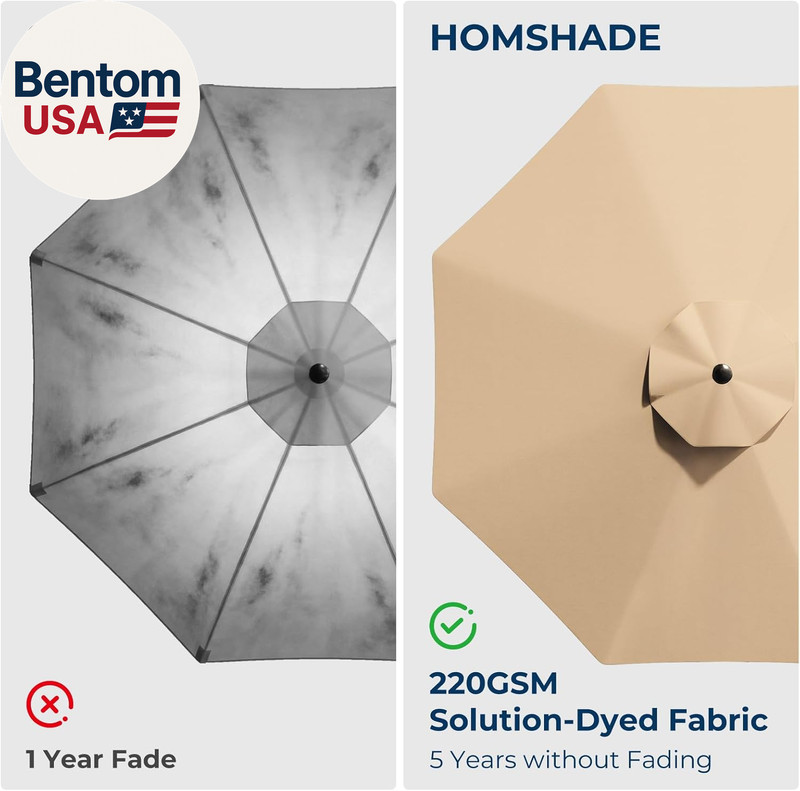 10Ft Offset Patio Umbrella with Base Included, Cantilever Offset Hanging Patio O gallery