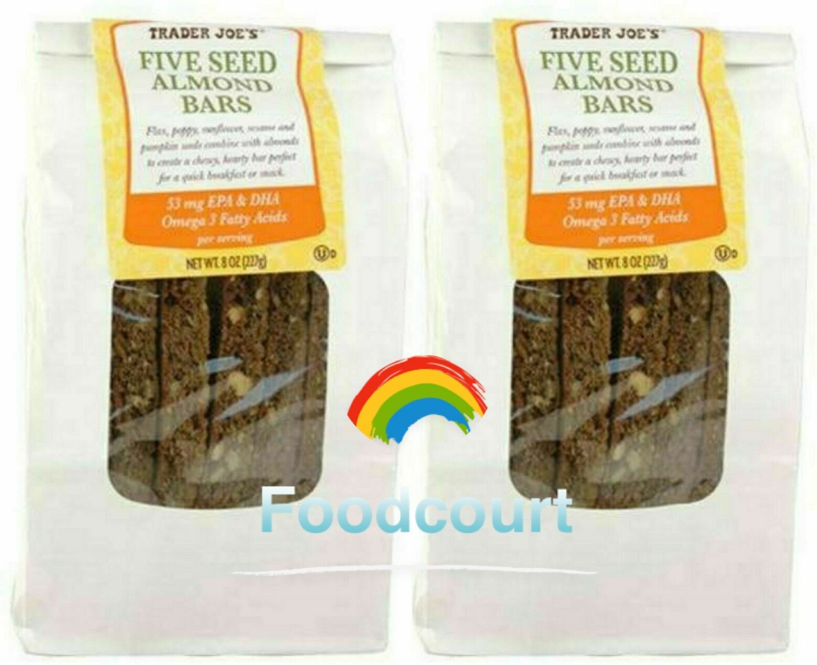 2 Packs Trader Joe's Five Seed Almond Bars 8 oz Each Pack gallery