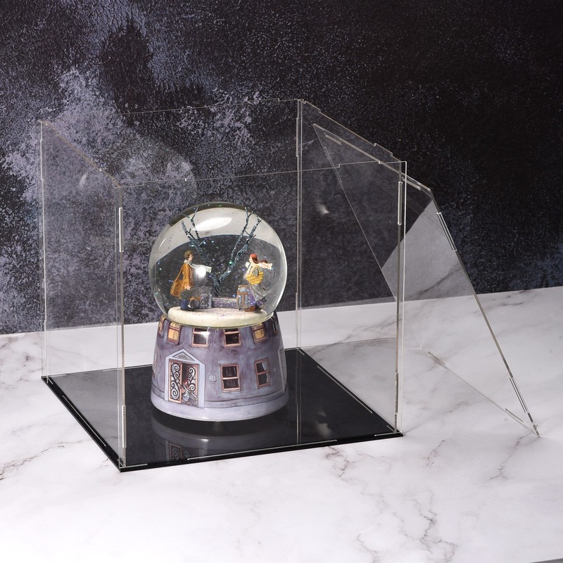 Acrylic Clear Display Case Box Dustproof Protection Cube Collectibles 10x10x20cm gallery