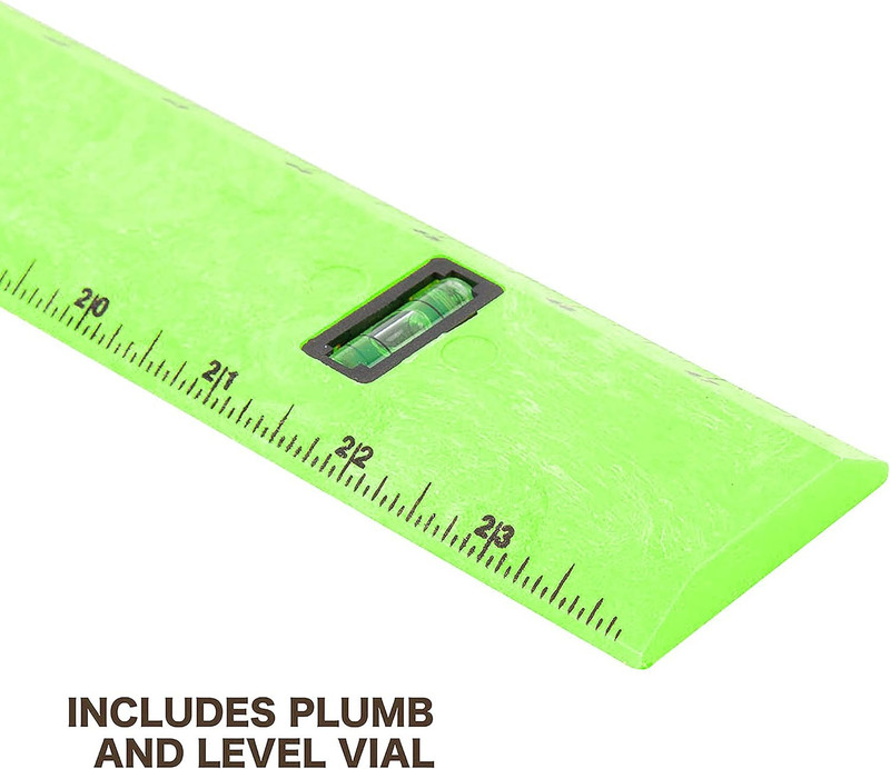 10744 Polystyrene Level Ruler 48", Precision Measuring and Leveling Tool, Plumb gallery