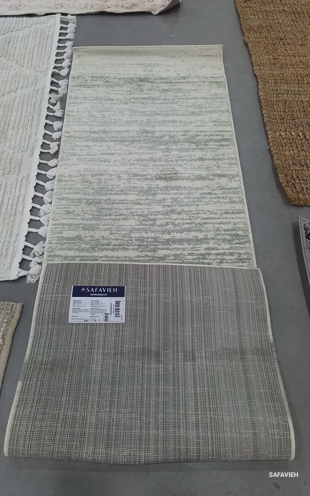 SAGE / IVORY 2'-6" x 8'-0" Back Stain Rug, Reduced Price 1172791062 ADR113X-28 gallery
