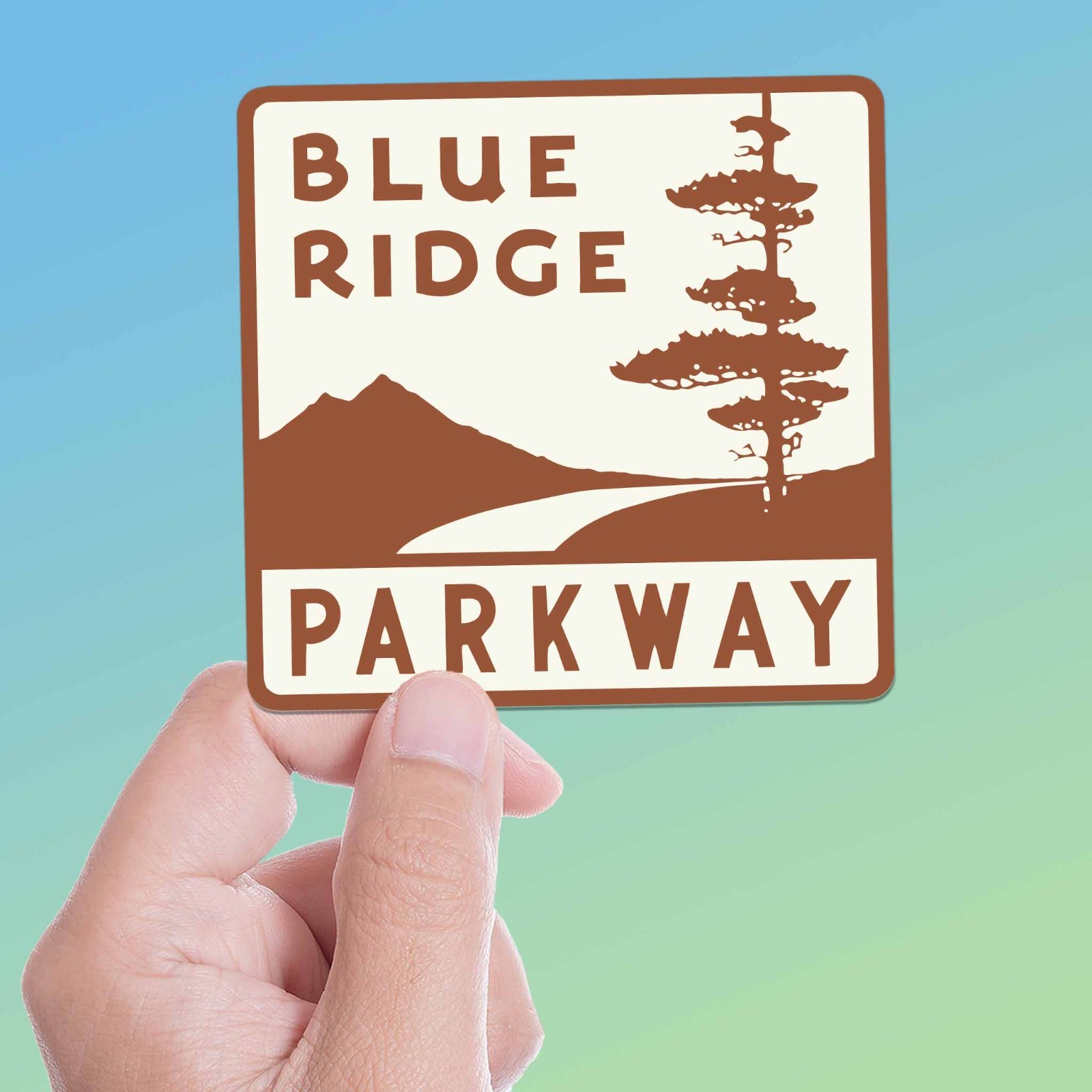 Blue Ridge Parkway Sticker - Virginia & Tennessee Road Sign Decal for Laptop gallery