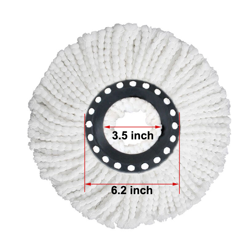 2-6 Pack Replacement Microfiber Mop Head Refill For Spin Mop 360° Easy Cleaning gallery
