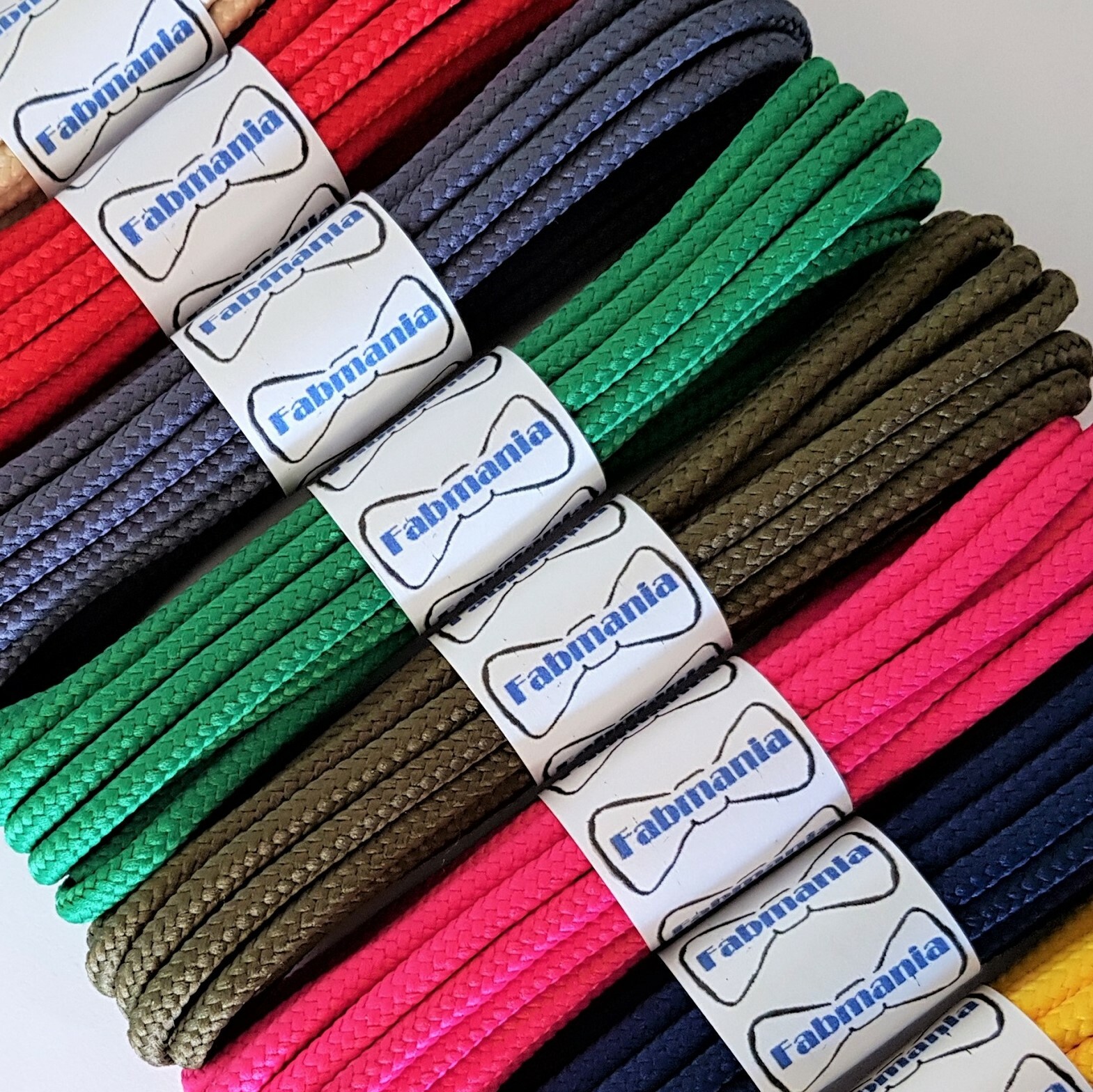 Fabmania® Laces - 4mm Round Polyester Boot Laces - Ideal for Walking Hiking Work gallery