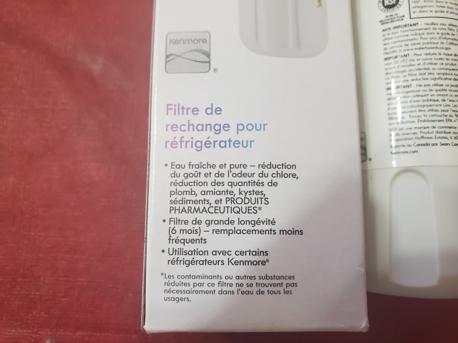 Kenmore Replacement Refrigerator Filter 9082 Long Life Filter Reduces Chlorine gallery