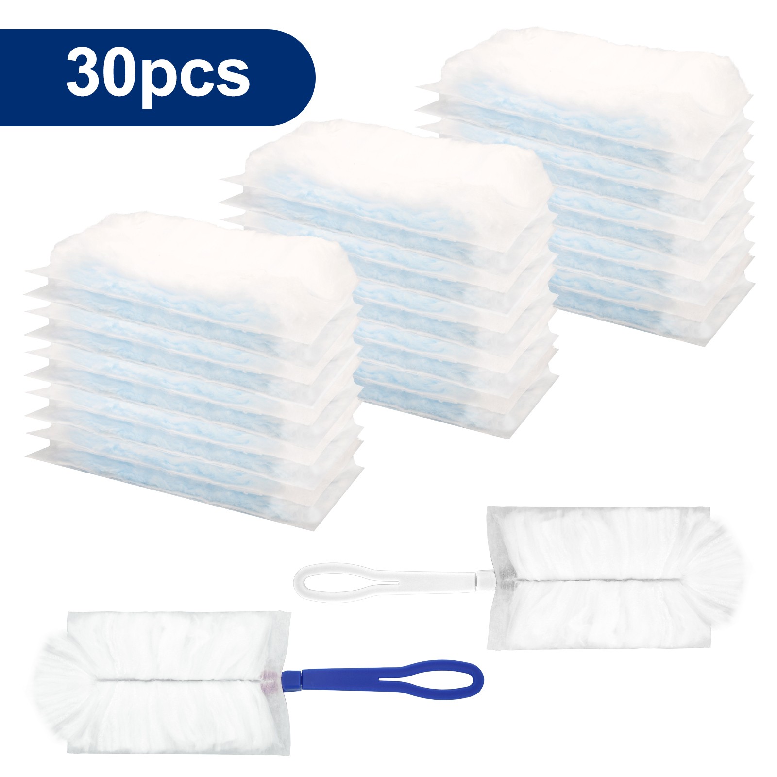 30PCS Electrostatic Duster Refills Disposable Compatible with 2 Handles for Home gallery