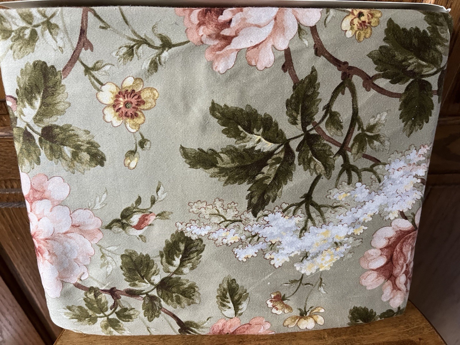 RALPH LAUREN YORKSHIRE ROSE GREEN FLORAL SATEEN FULL DEEP FITTED SHEET - NEW gallery