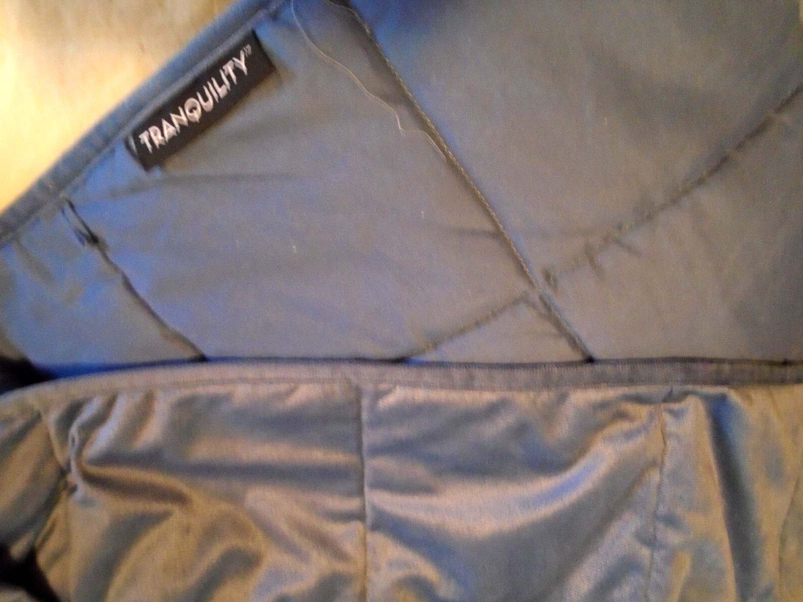 Tranquility Weighted Blue Blanket 16 lbs 48”x 72” Glass Beads gallery
