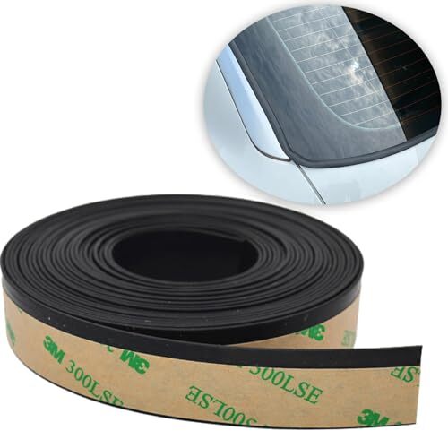 23FT/7M Car Windshield Seal Strip,Rubber Sealing Strip Trim,Rubber Black-23FT gallery