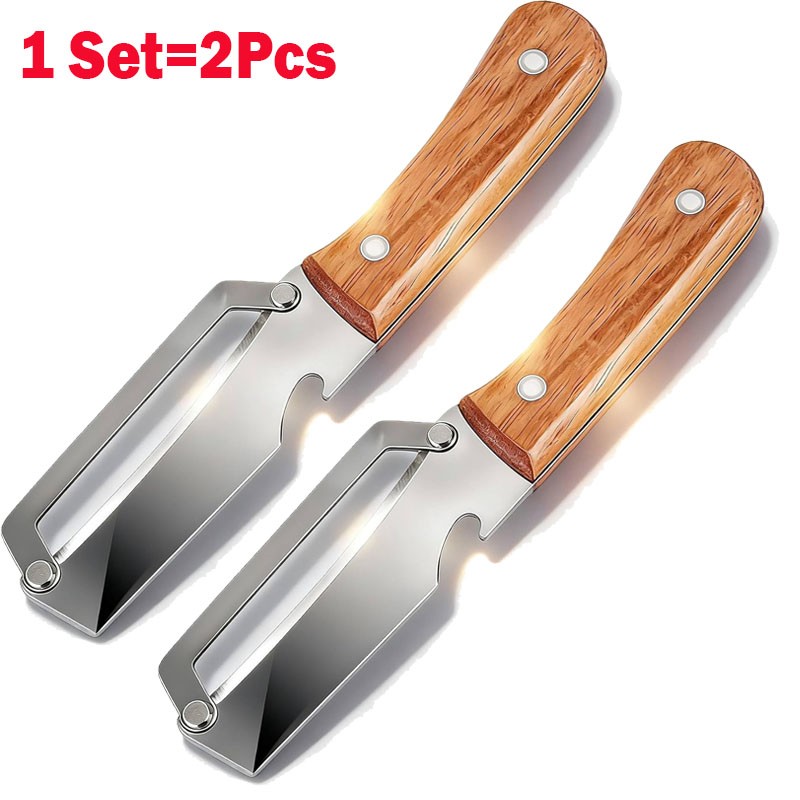 2PCS 2 in 1 Multi-Functional Vegetable Peeler for Kitchen Stainless Steel Peeler