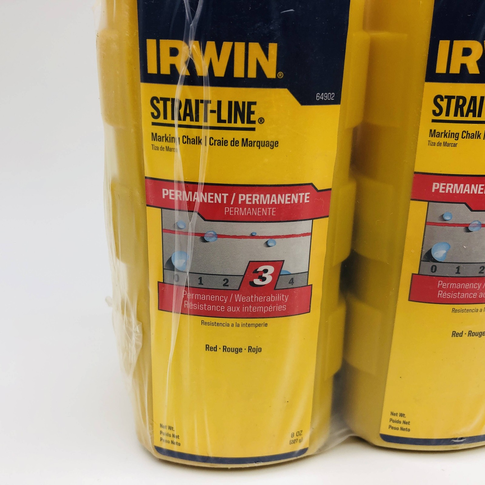 Irwin 64902 Red Marking Chalk Refill 8oz Number 3 Permanency Pack of 6 Bottles gallery