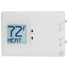 Lux Pro PSD111B Non-Programmable Thermostat for Home Use; 1 Heat, 1 Cool