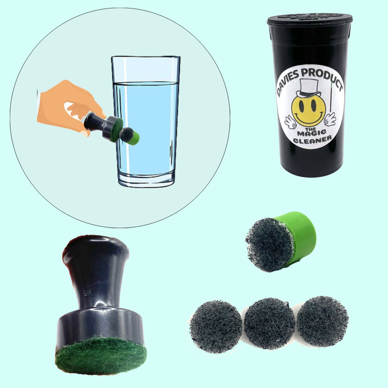 Davies Product: The Magic Cleaner The Reusable Magnetic Bong Pipe Glass Scrubber gallery