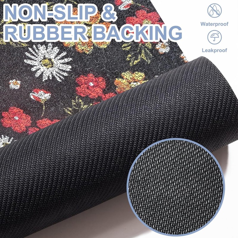 Quick Dry Non Slip Bath Mat 17x29 Super Absorbent Soft Machine Washable Boho Rug gallery