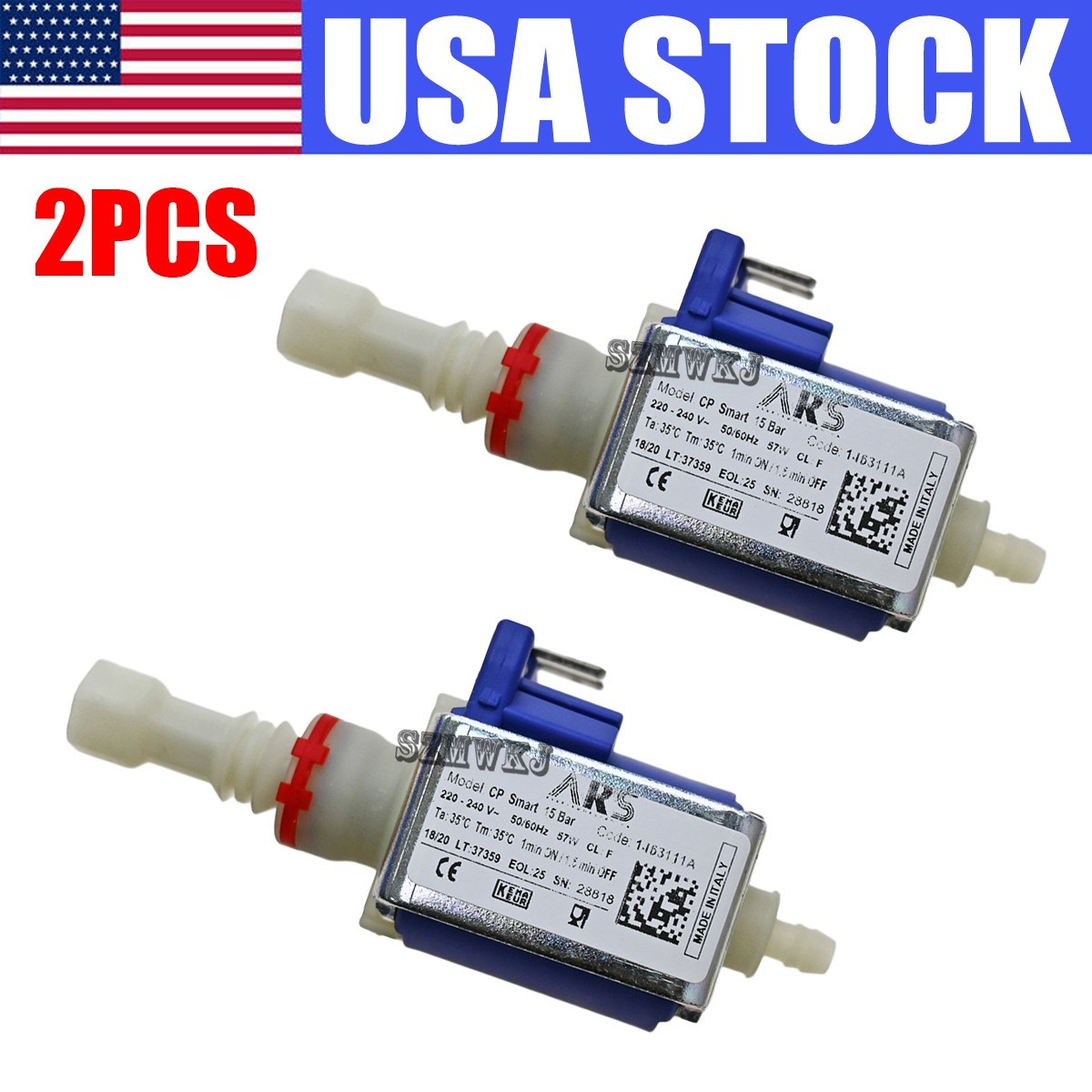 2PCS ARS Solenoid Pump AC 220V Water Pump for Coffee Espresso Machine Universale gallery