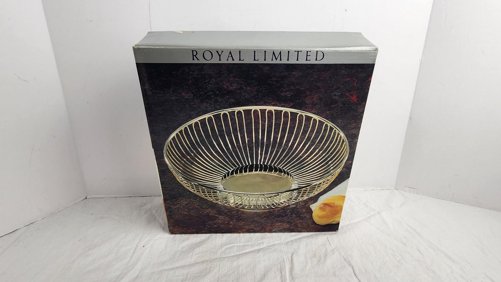 Royal Limited Fruit/Bread Stainless Steel Basket (011) - 9 1/2 in, New in Box gallery