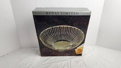 Royal Limited Fruit/Bread Stainless Steel Basket (011) – 9 1/2 in, New in Box