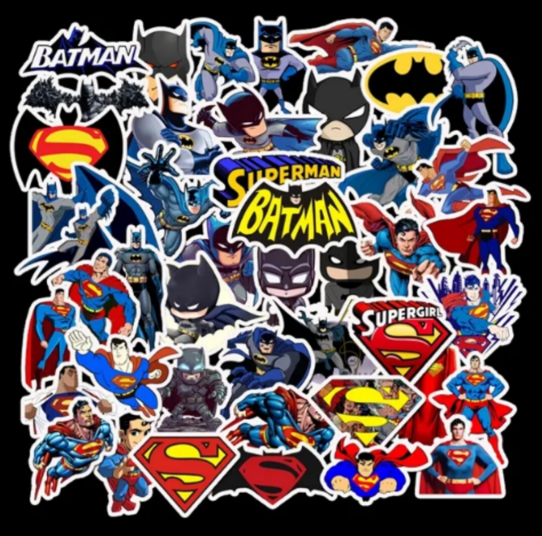 10 PCS DC Batman Superman Stickers BRAND NEW gallery