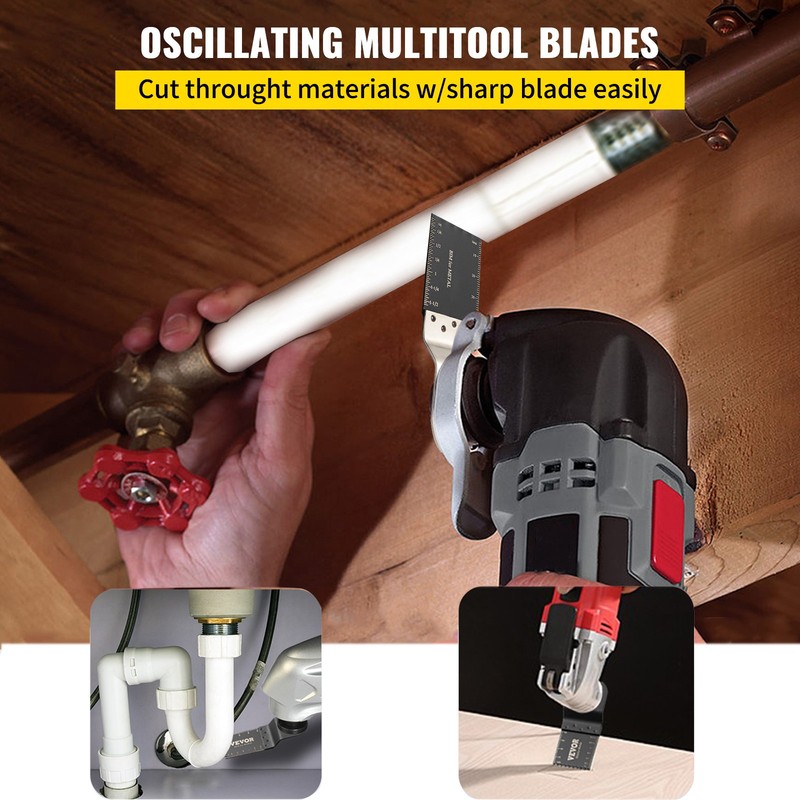 VEVOR Oscillating Multi Tool Saw Blades Multi Tool Blades 100PCS for Wood Metal gallery