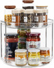 2 Tier Lazy Susan Turntable Organizer 9.25'' Rotating Spice Rack Organization fo gallery