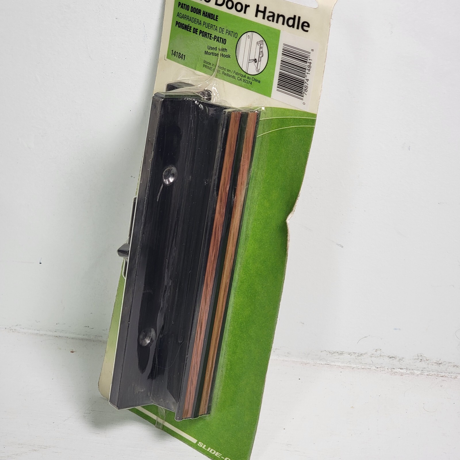 Slide-Co Patio Sliding Door Hook Latch Wood Grain Handle Set Surface Mount New! gallery