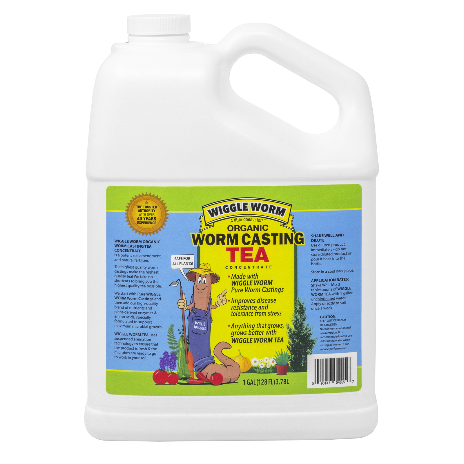 WIGGLE WORM Organic Pure Worm Castings Tea Fertilizer Liquid Concentrate, 1 Gal gallery