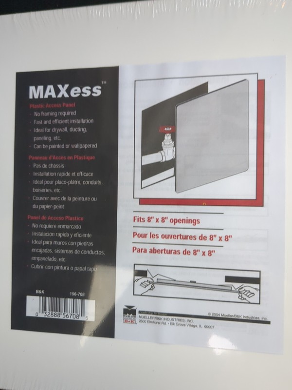 Maxess Access Panel No 156-708 Mueller Industries 8 in. X 8 in. gallery
