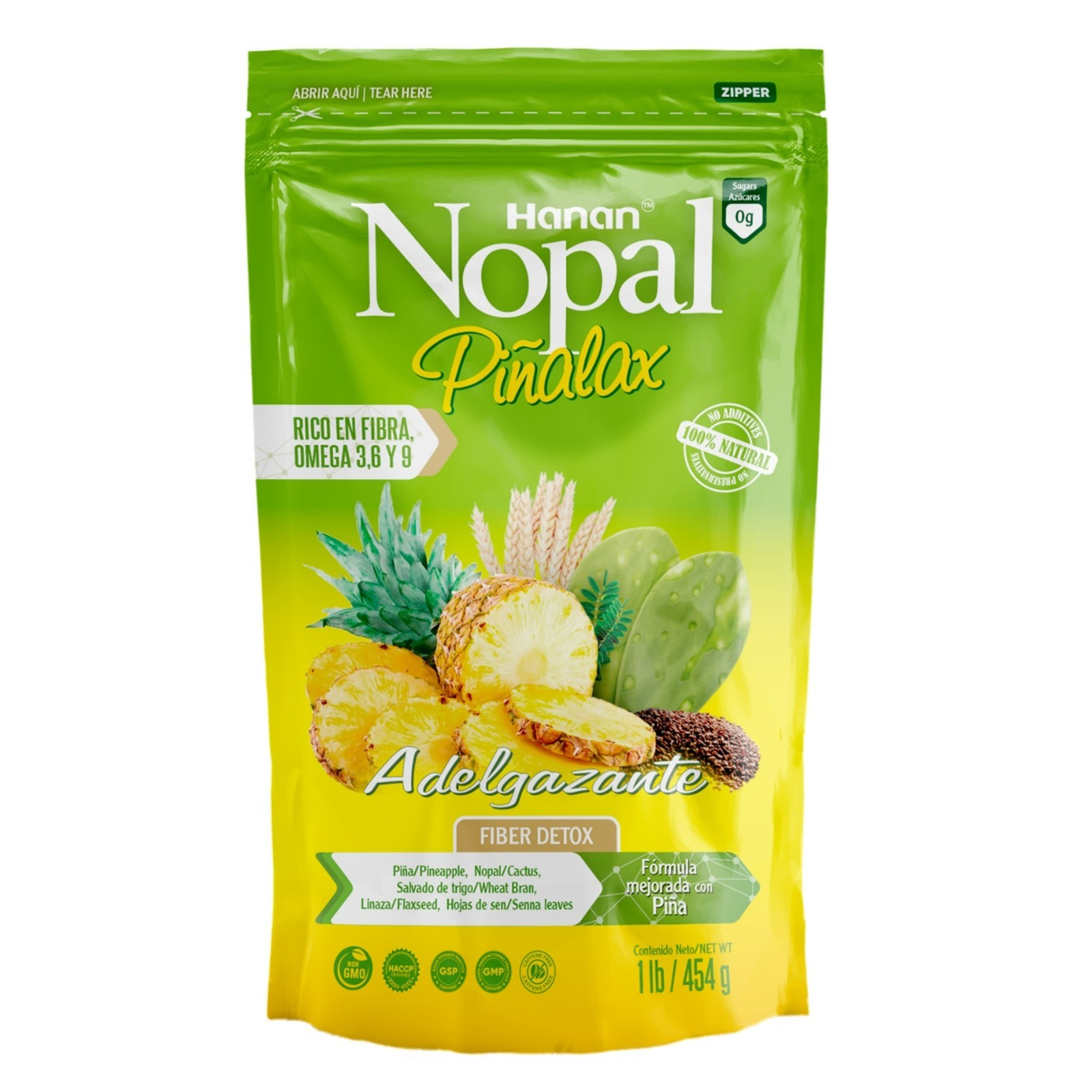 NOPAL PINALAX | 100% Natural High Fiber Blend | 1lb / 454g | Naturally Aids in C gallery