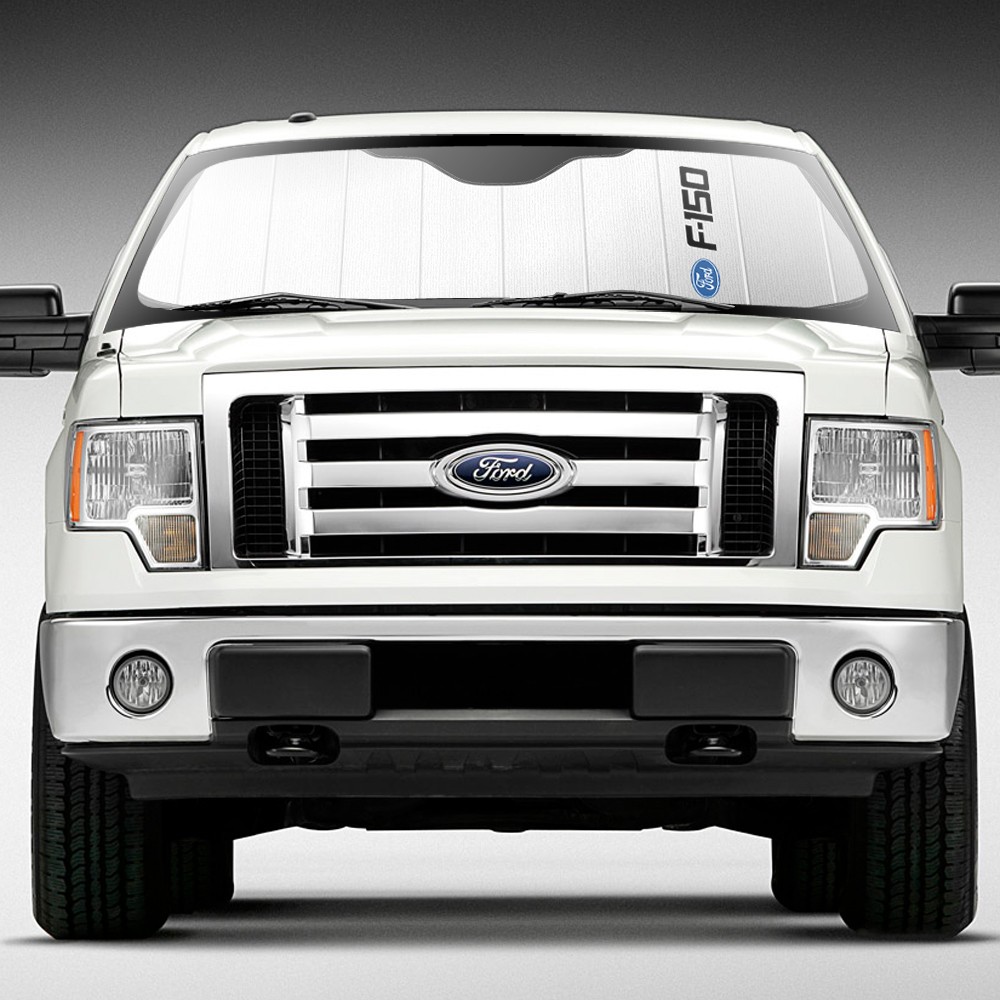 Ford F-150 Universal Fit Auto Windshield Sun Shade at Jumbo Size gallery