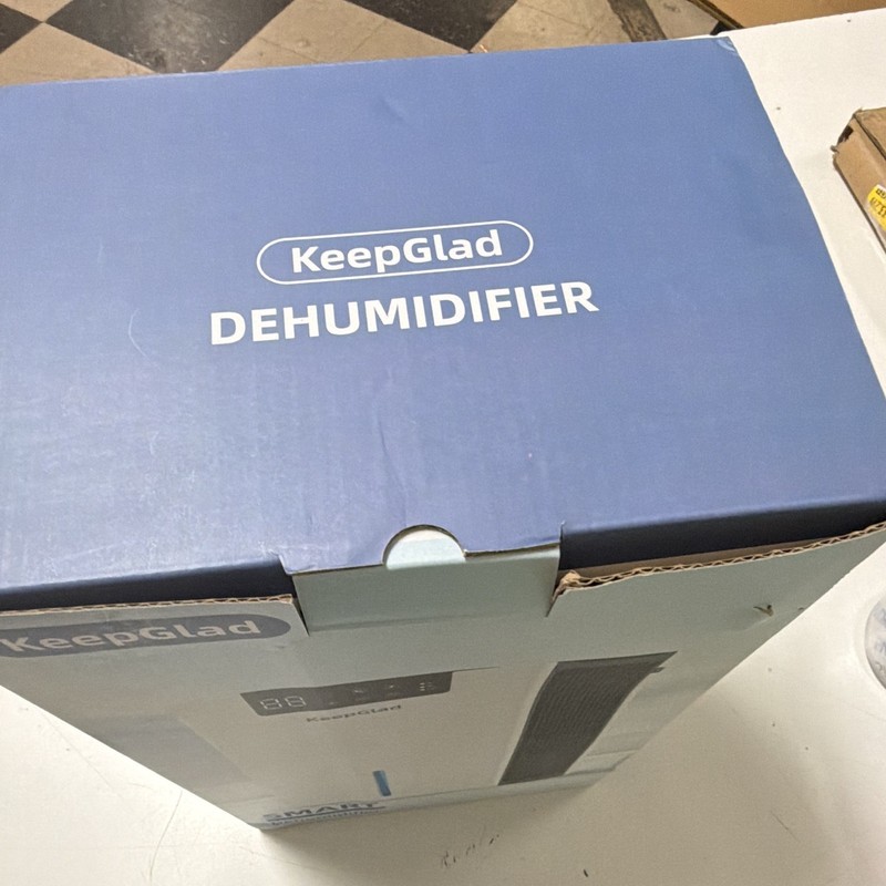KeepGlad RX02-B Tabletop Smart Dehumidifier White Digital Display 50 sq ft gallery