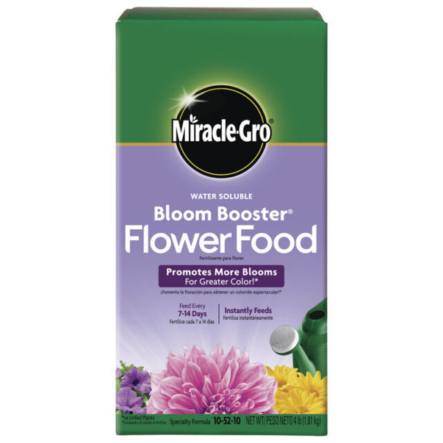 Miracle-Gro BLOOM BOOSTER Fertilizer Plant Flower Food More Blooms! 10-52-10 4lb gallery