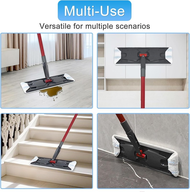 Mop Pads Replacements Compatible with O Cedar H2prO Flat Mop System Microfibe... gallery