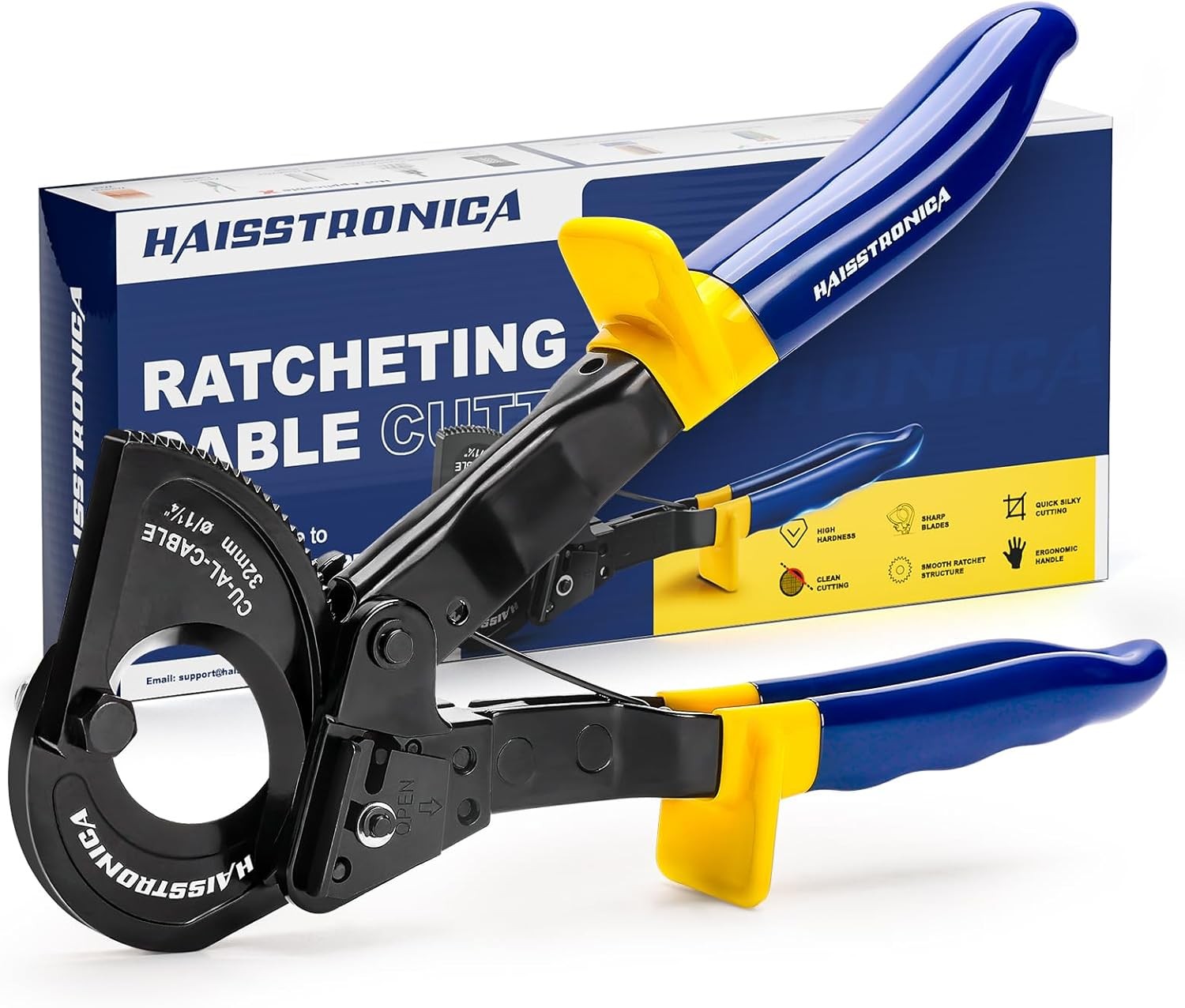 Cable Cutters Ratcheting Cable Cutter Heavy Duty Wire Cutters for Copper Aluminu gallery