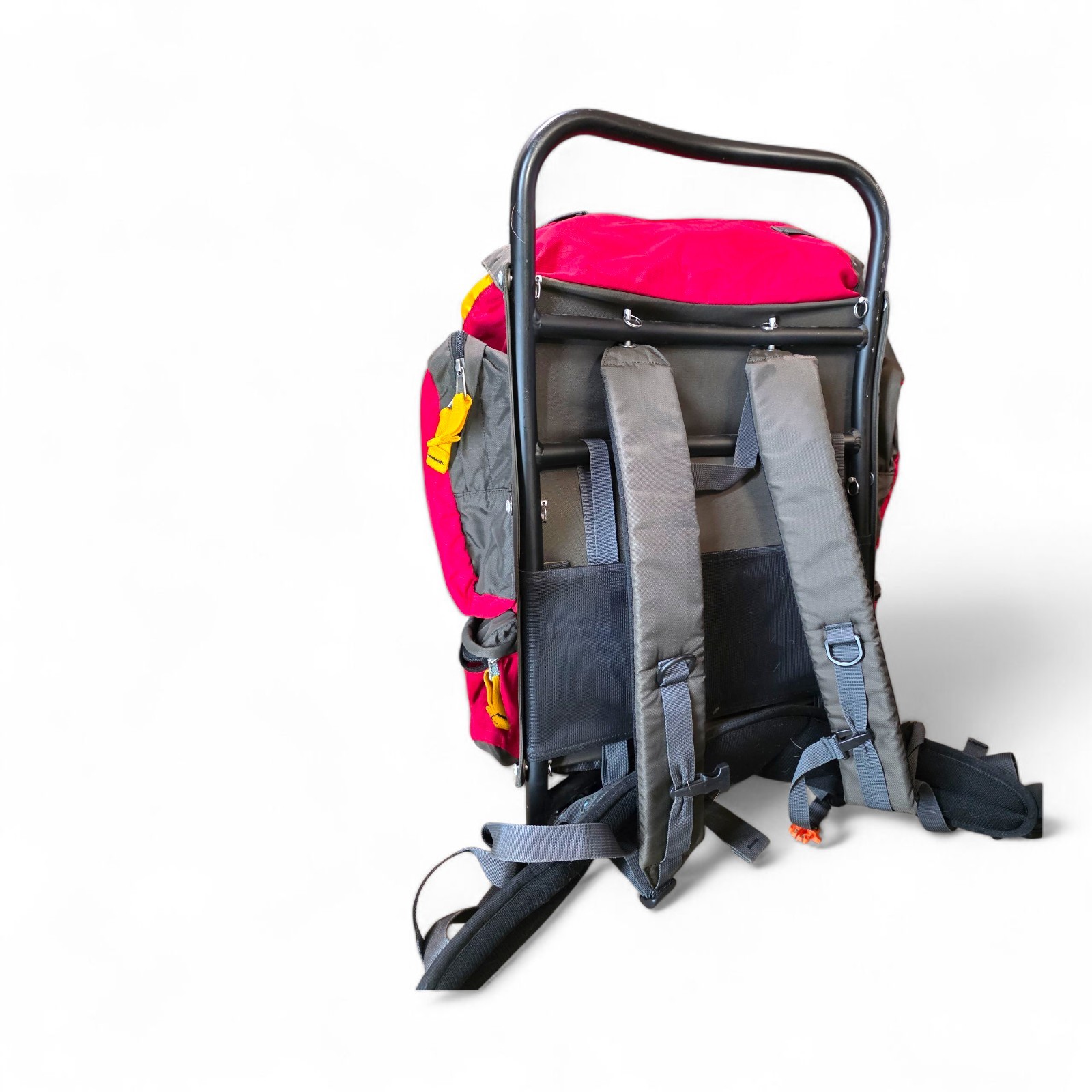 Mountainsmith External Frame Backpack Red/Gray Hiking Pack 26” Frame 40–50L 4