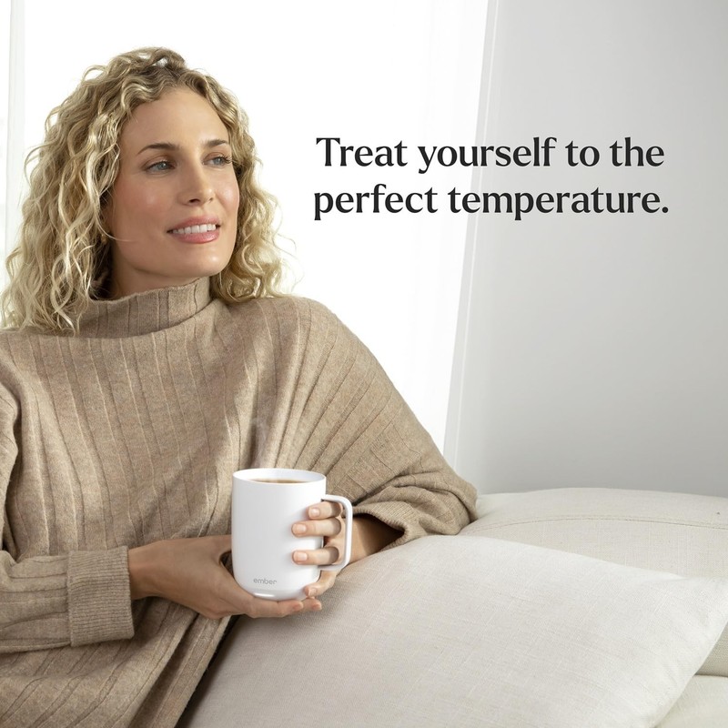 Ember Temperature Control Smart Mug 2, 14 Oz, App-Controlled 14 Ounces, White gallery