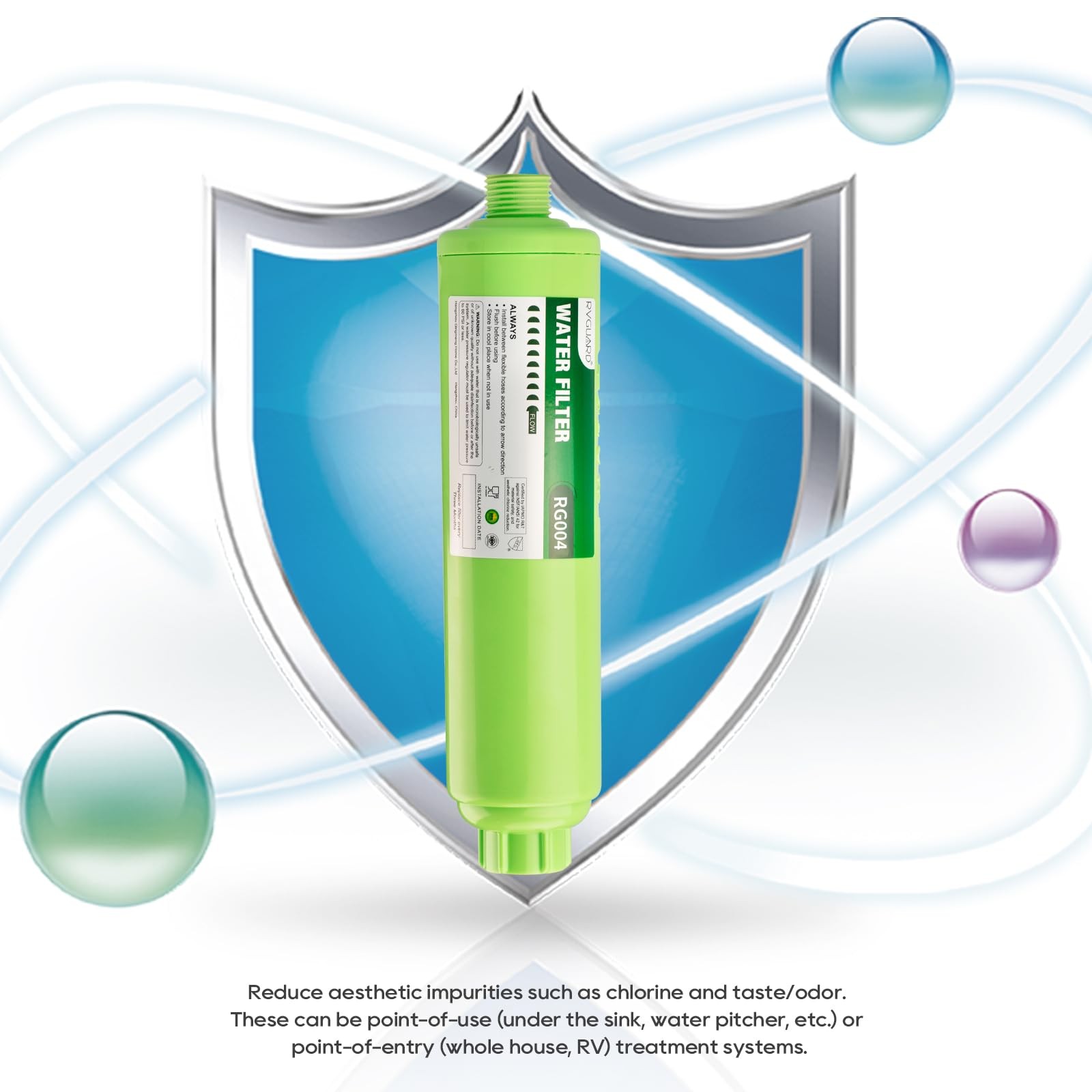 RVGUARD Inline RV Water Filter, Reduces Odors, Bad Taste, Rust, Chlorine, Ide... gallery