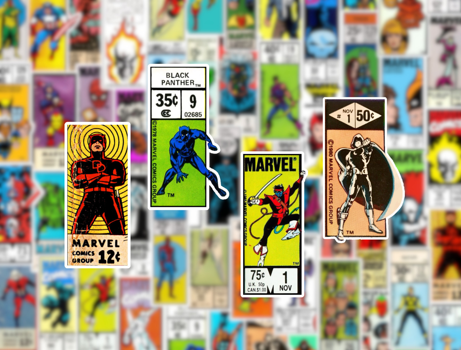 25/50 Marvel Corner Art Sticker Pack - Waterproof Vinyl - Comic Spiderman Thor gallery