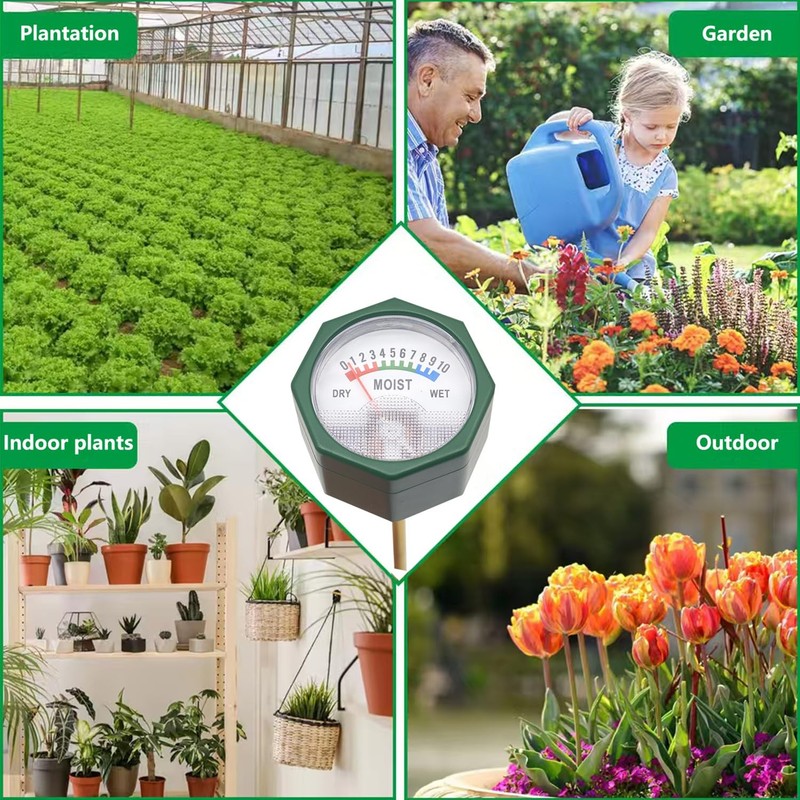 Soil Moisture Meter, 6.5-inch Probe for Most Pots – Instant Read, No Battery,... gallery