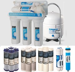 BLUONICS 5 Stge Reverse Osmosis Undersink Water Filter NSF Certified RO Membrane