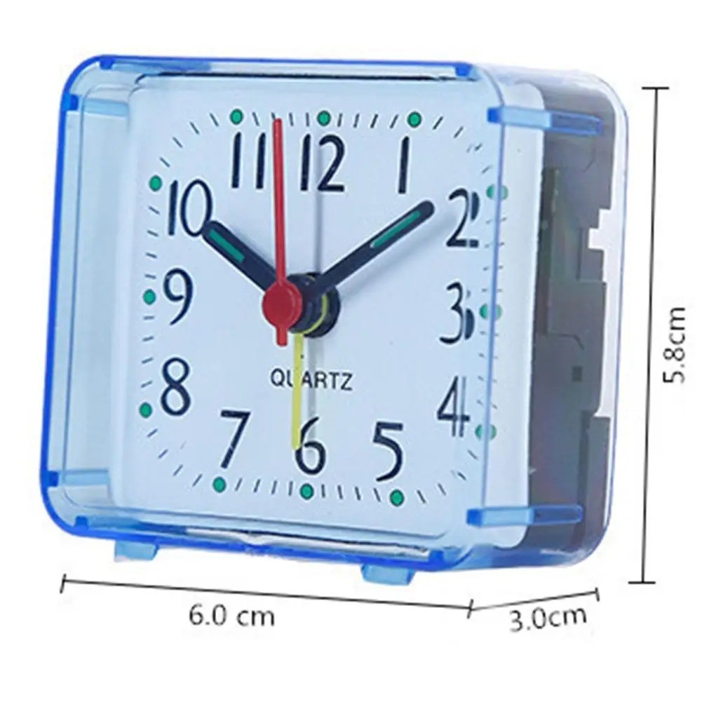 Silent Compact & Portable Alarm Clock Travel Quartz Beep Alarm Clock Small Cute gallery