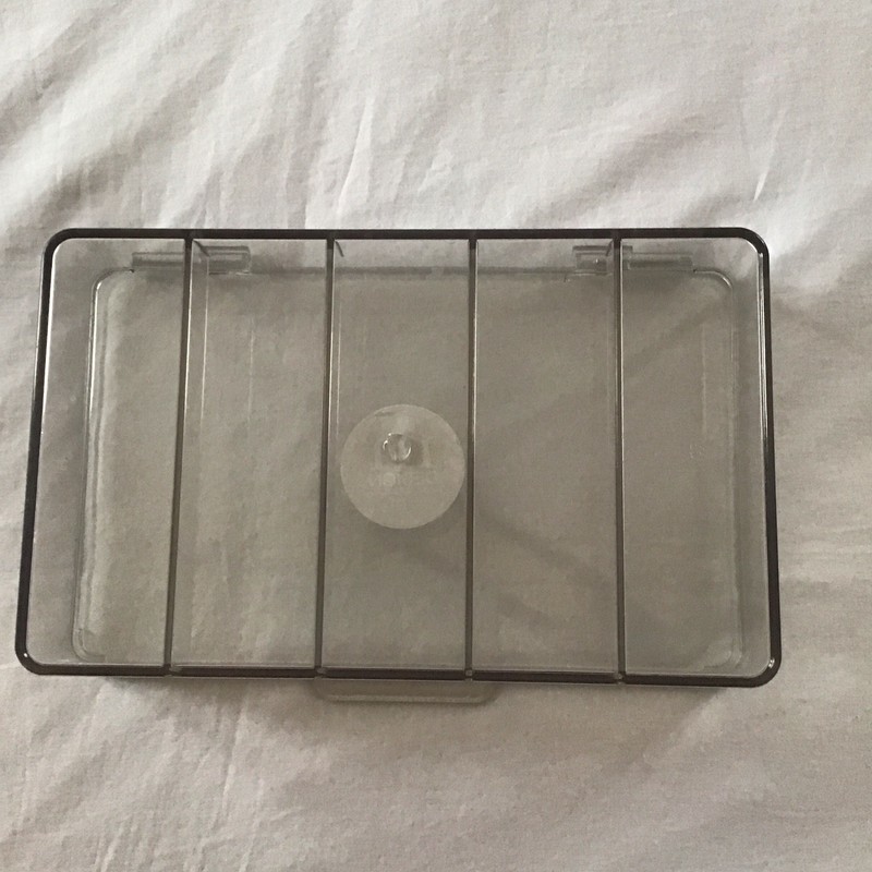 mDesign Clear Plastic Hinged 5 -Part Organizer NWT gallery