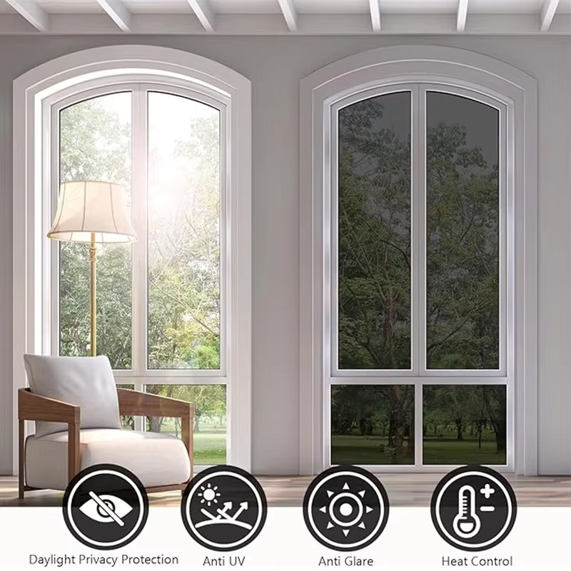 One Way Mirror Tint Window Film Privacy Protect UV Reflective Sun Block For Home gallery