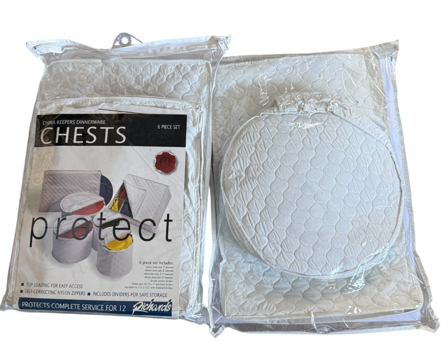 NEW Richards China Storage Six Piece Canvas Set Quilted Breathable gallery
