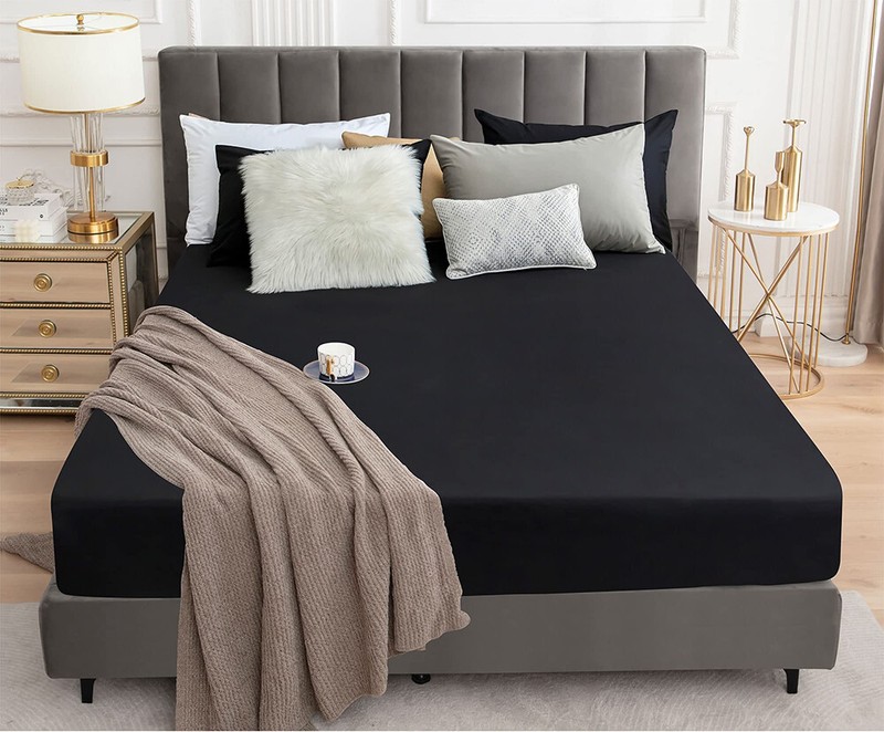 Mattress Protector Waterproof Mattress Cover 18" Deep Pocket Fitted Sheet Style gallery