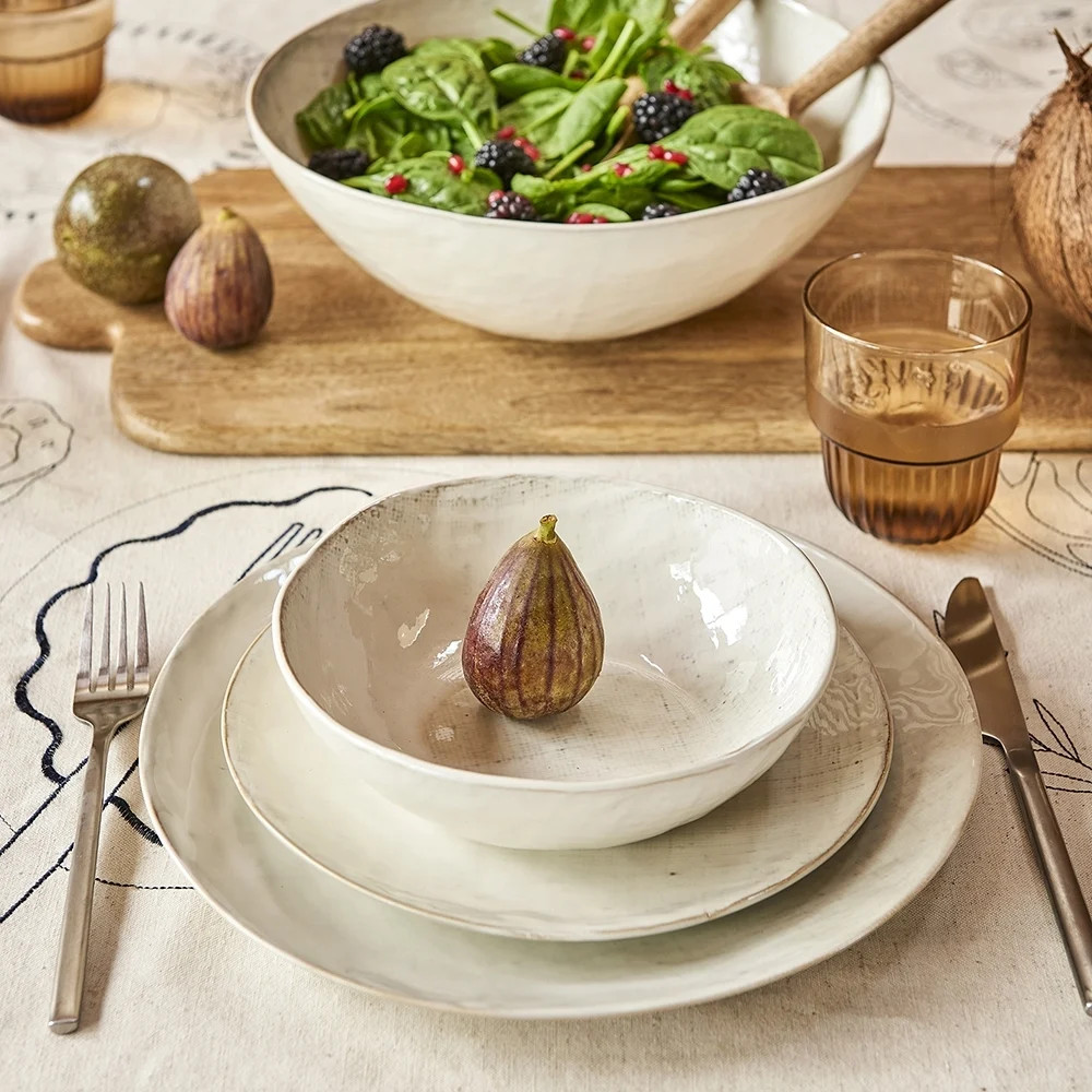 Ecology Linen Side Plate Birch 21.5cm gallery