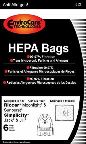 Moonlight, Jack & Jill, Snap, Pizzaz Hepa Bags by Envirocare Technologies - 6pk. gallery