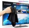 Oversized Microfiber Cleaning Cloth 20" X 20" for TV Screens Lens Phone (Black) gallery