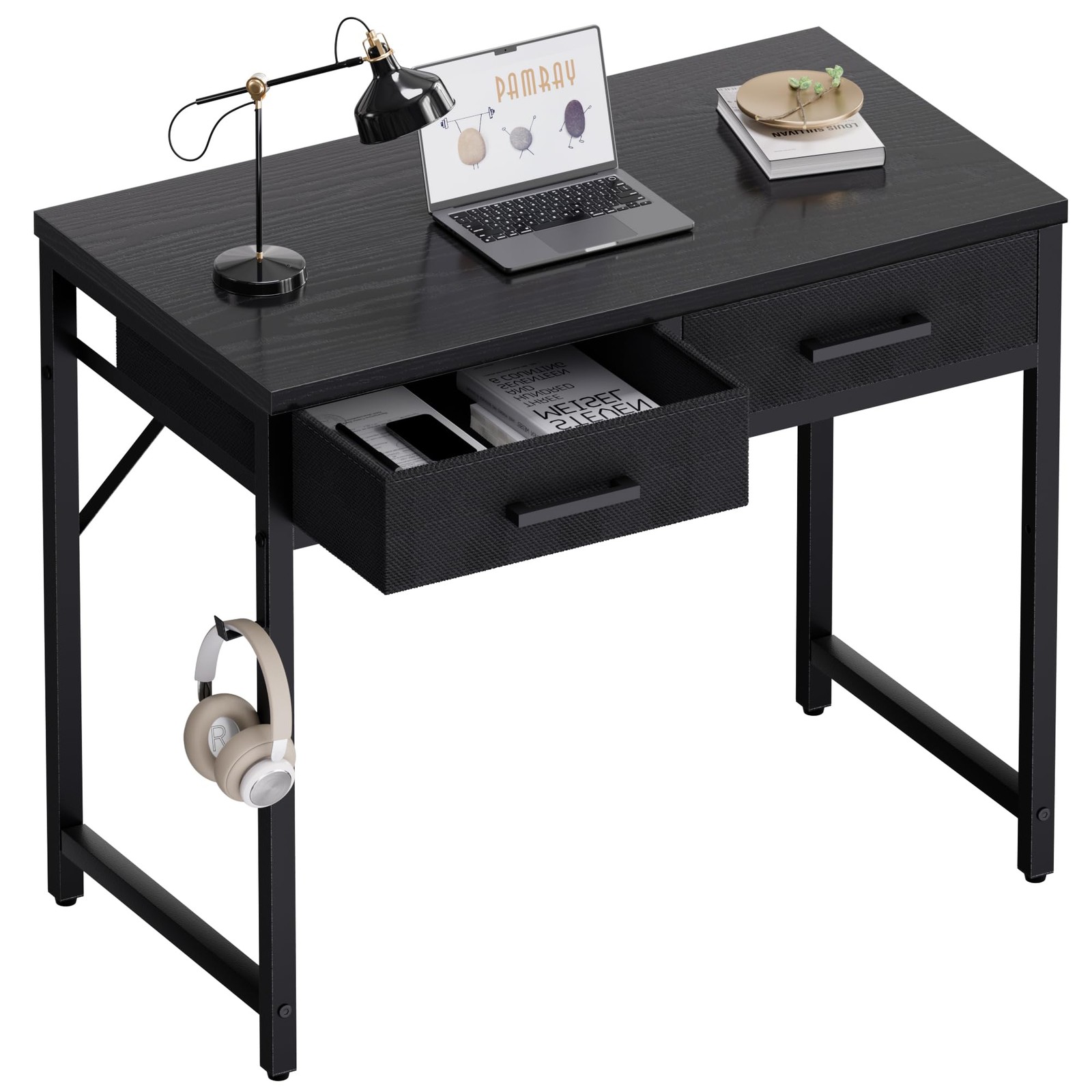 32-Inch Small Computer Desk with 2 Drawers for Home Office & Study gallery