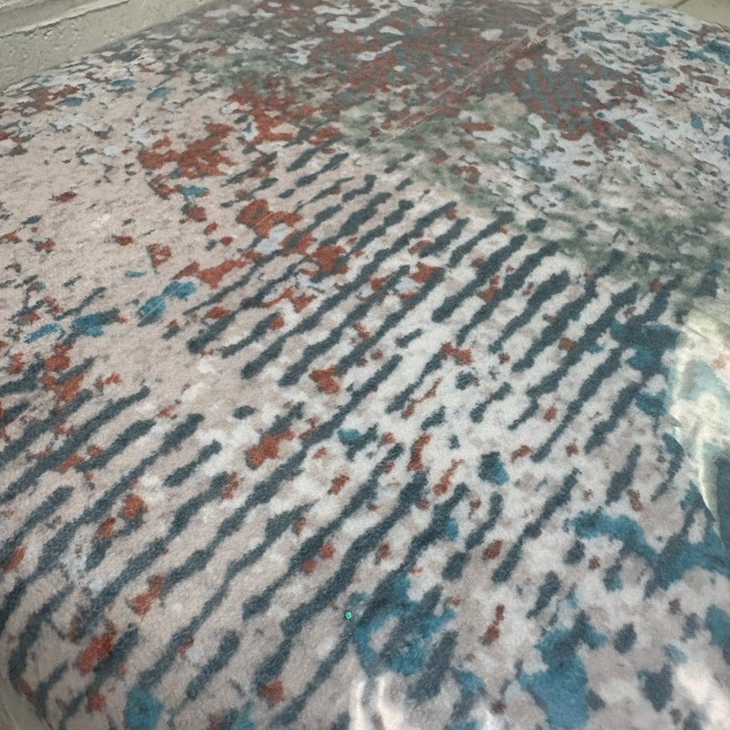 6x9ft Low Pile Area Rug, Abstract Multicolor, Machine Washable Living Room Rug gallery